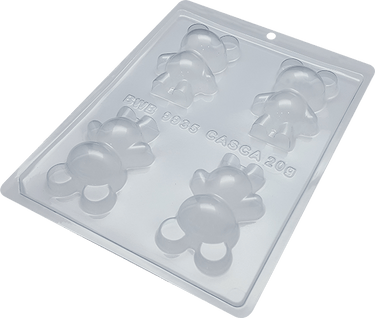 Forma De Chocolate - Forma De Chocolate Especial 3 Partes - Urso Pequeno 20gr Ref. 9935 BWB